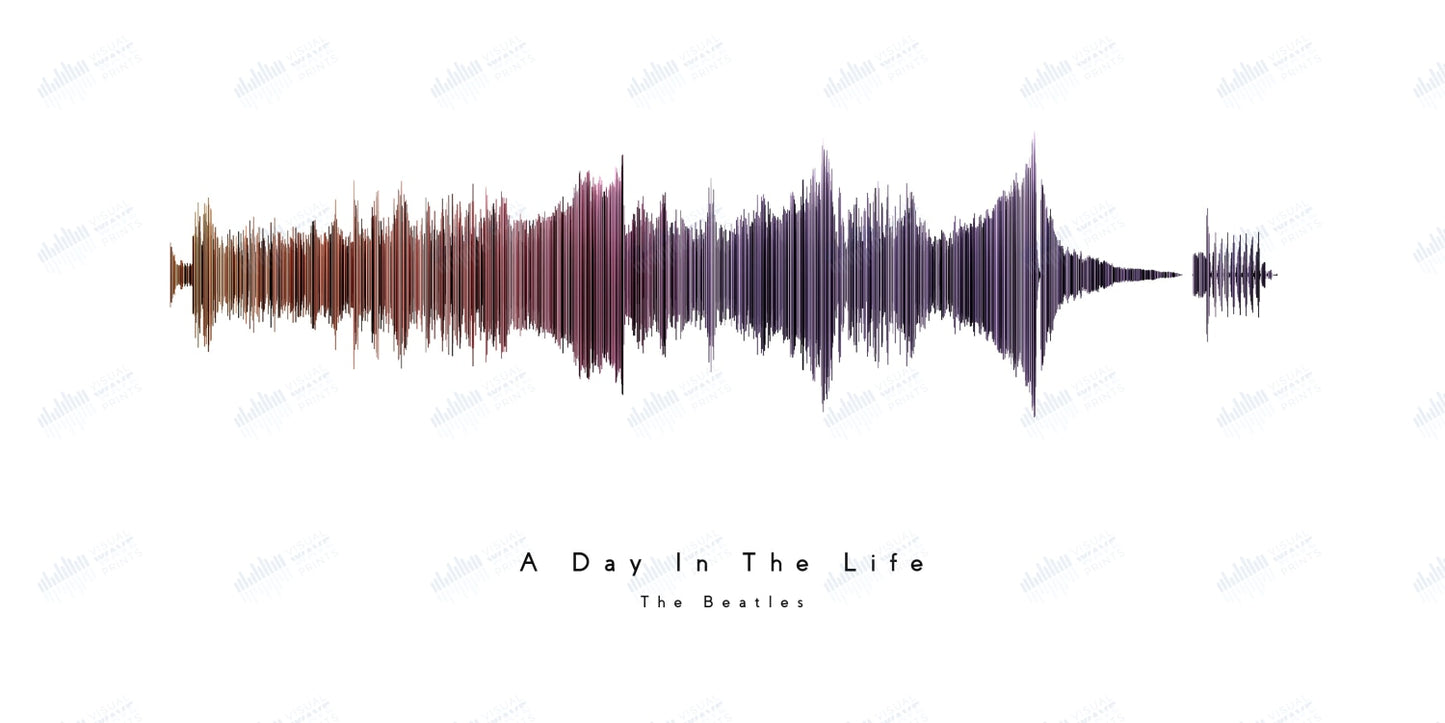 A Day in the Life by The Beatles - Visual Wave Prints