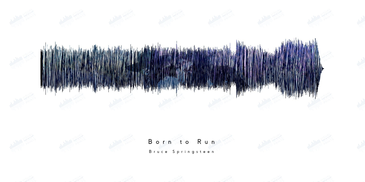 Born to Run by Bruce Springsteen - Visual Wave Prints