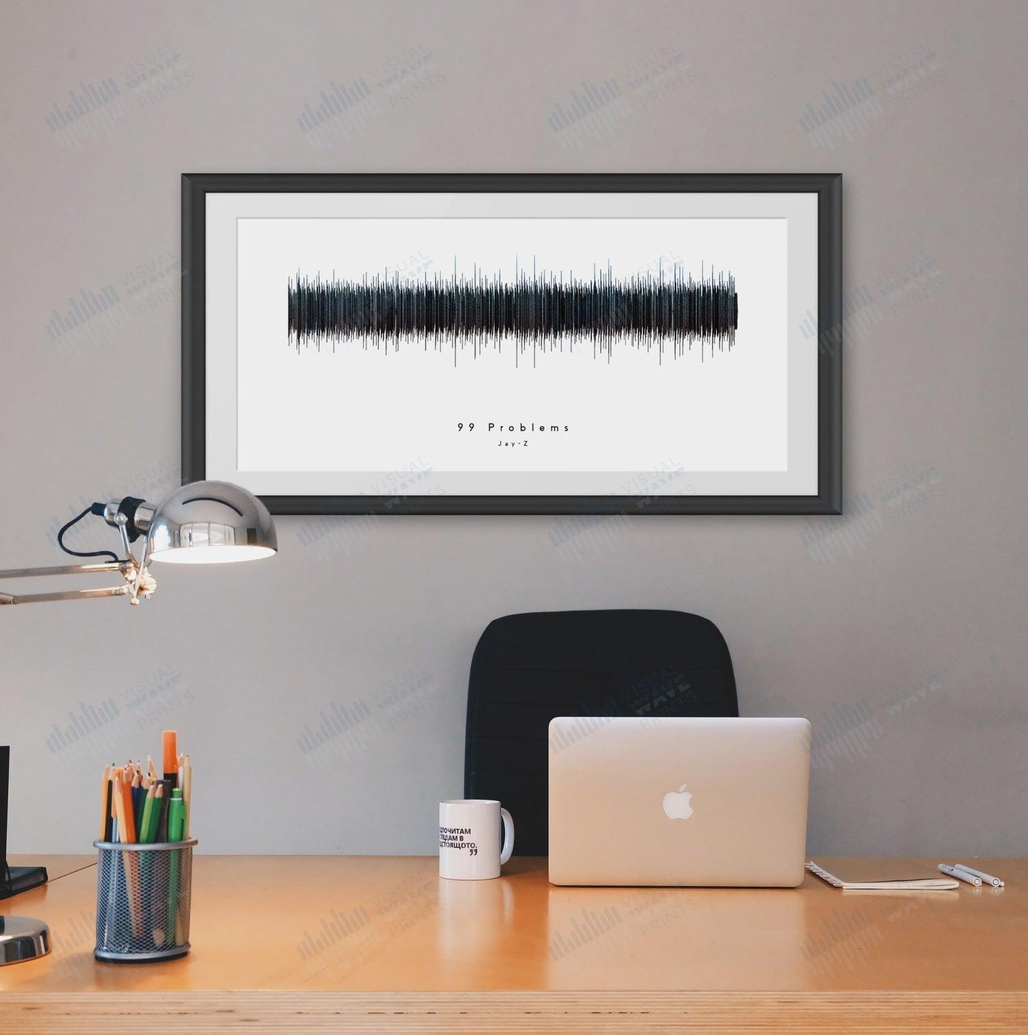 99 Problems by Jay-Z - Visual Wave Prints