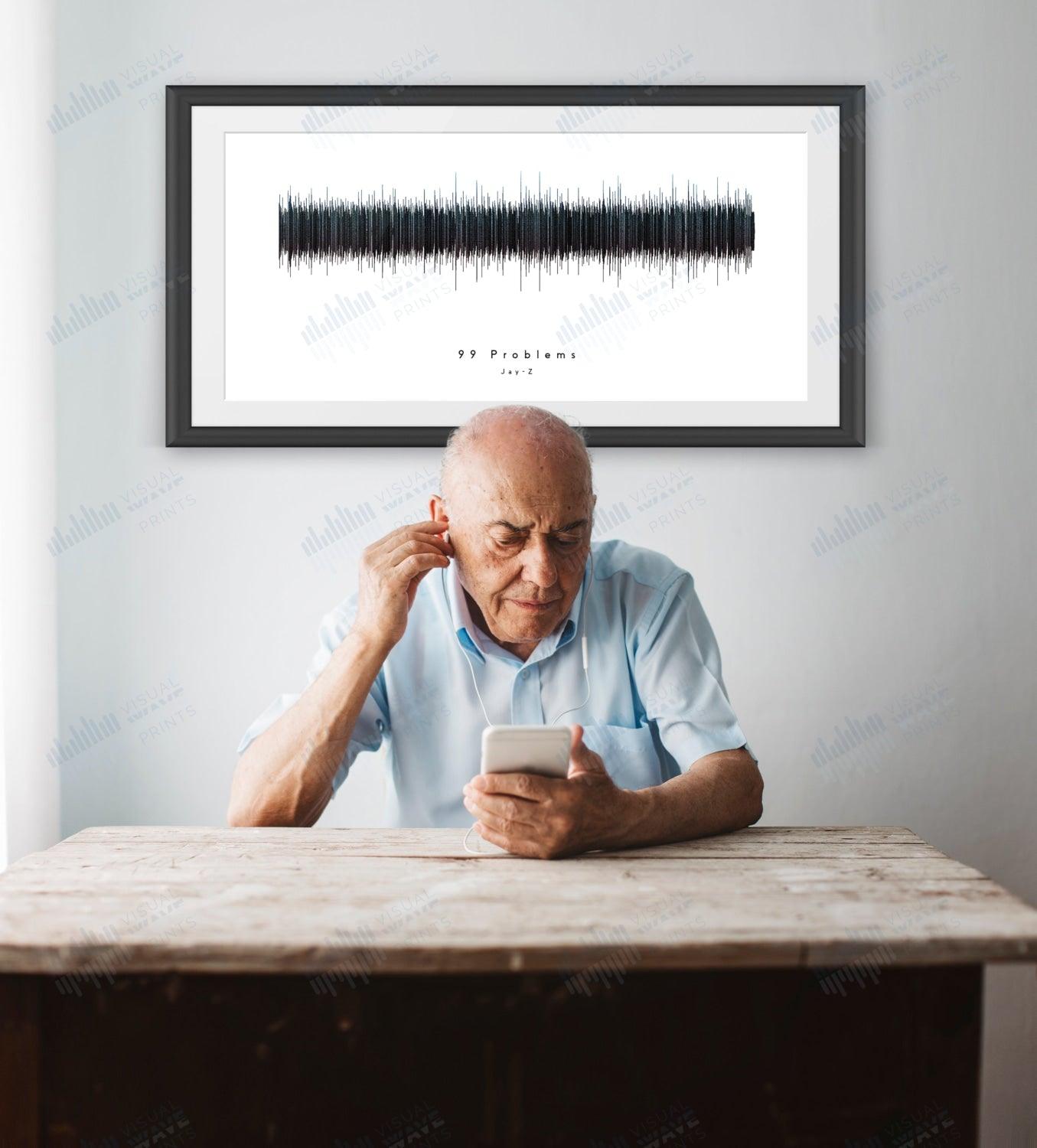 99 Problems by Jay-Z - Visual Wave Prints
