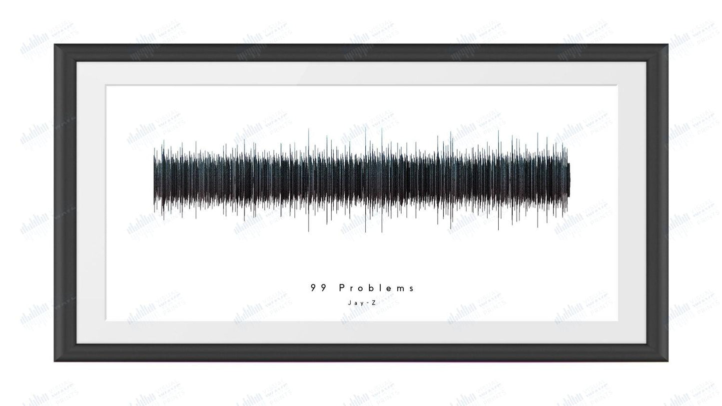 99 Problems by Jay-Z - Visual Wave Prints