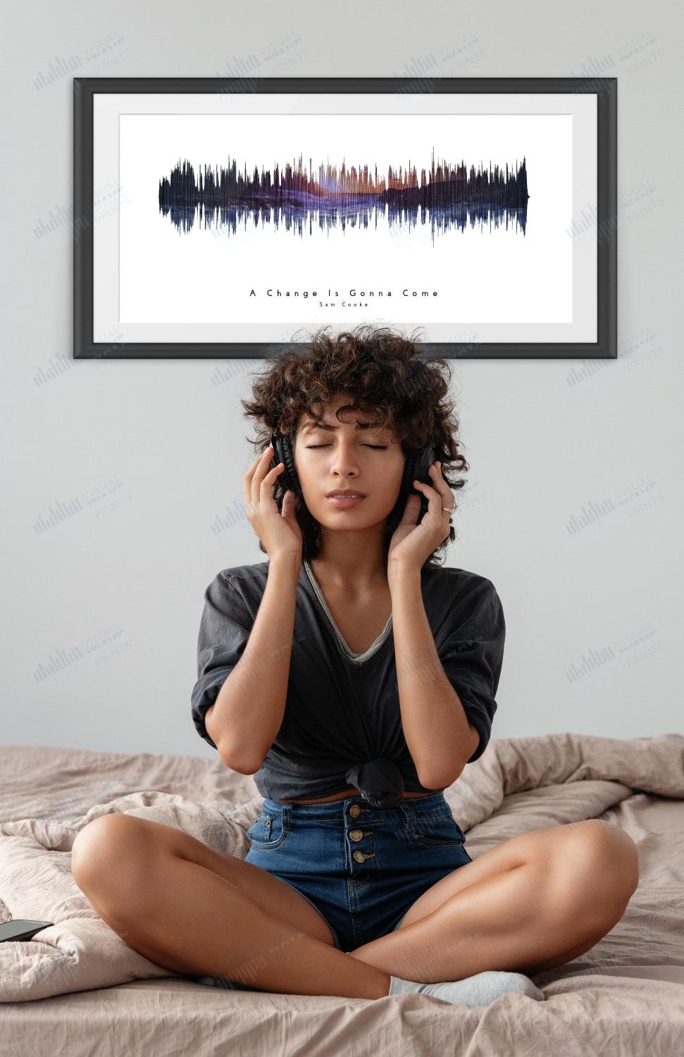 A Change is Gonna Come by Sam Cooke - Visual Wave Prints