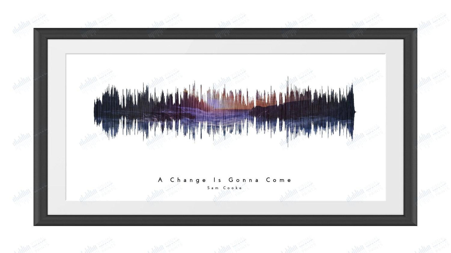 A Change is Gonna Come by Sam Cooke - Visual Wave Prints