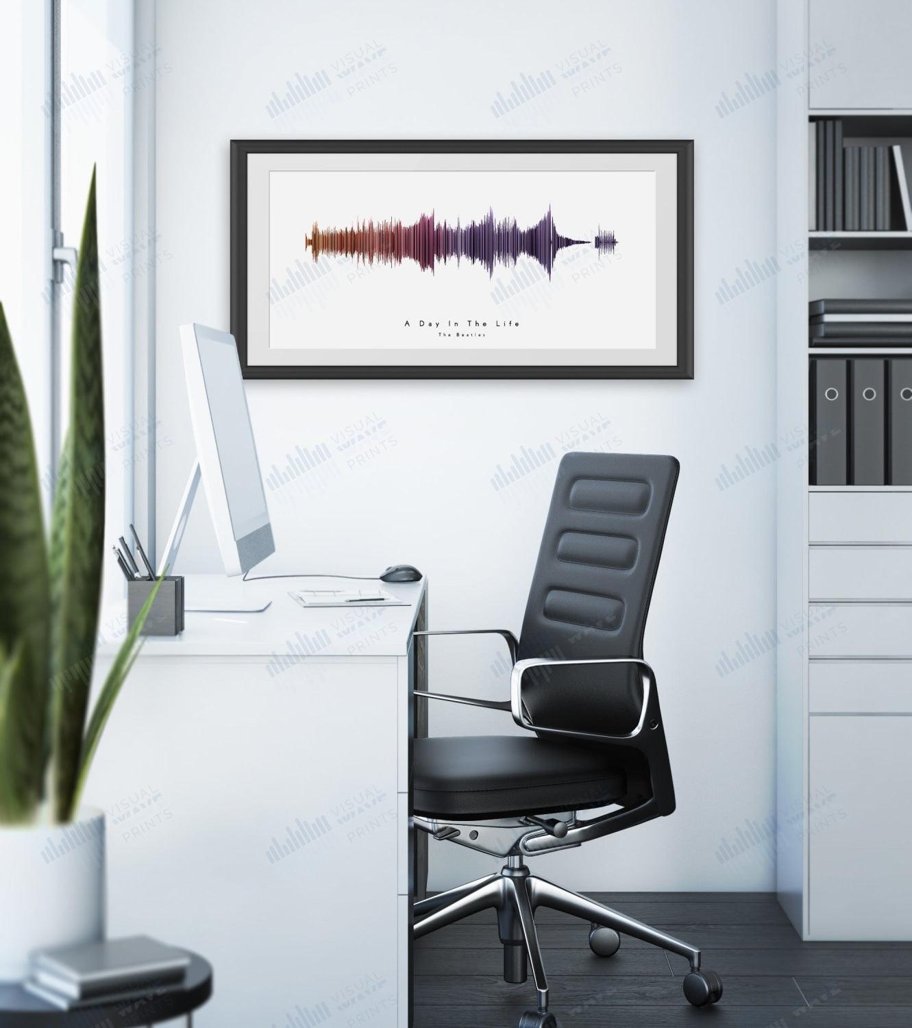 A Day in the Life by The Beatles - Visual Wave Prints