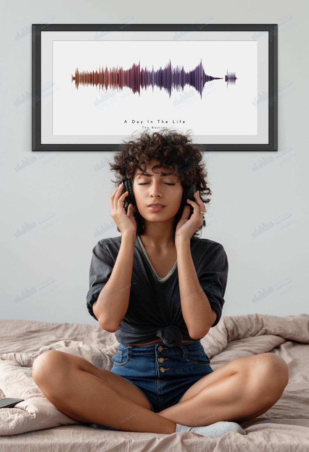 A Day in the Life by The Beatles - Visual Wave Prints