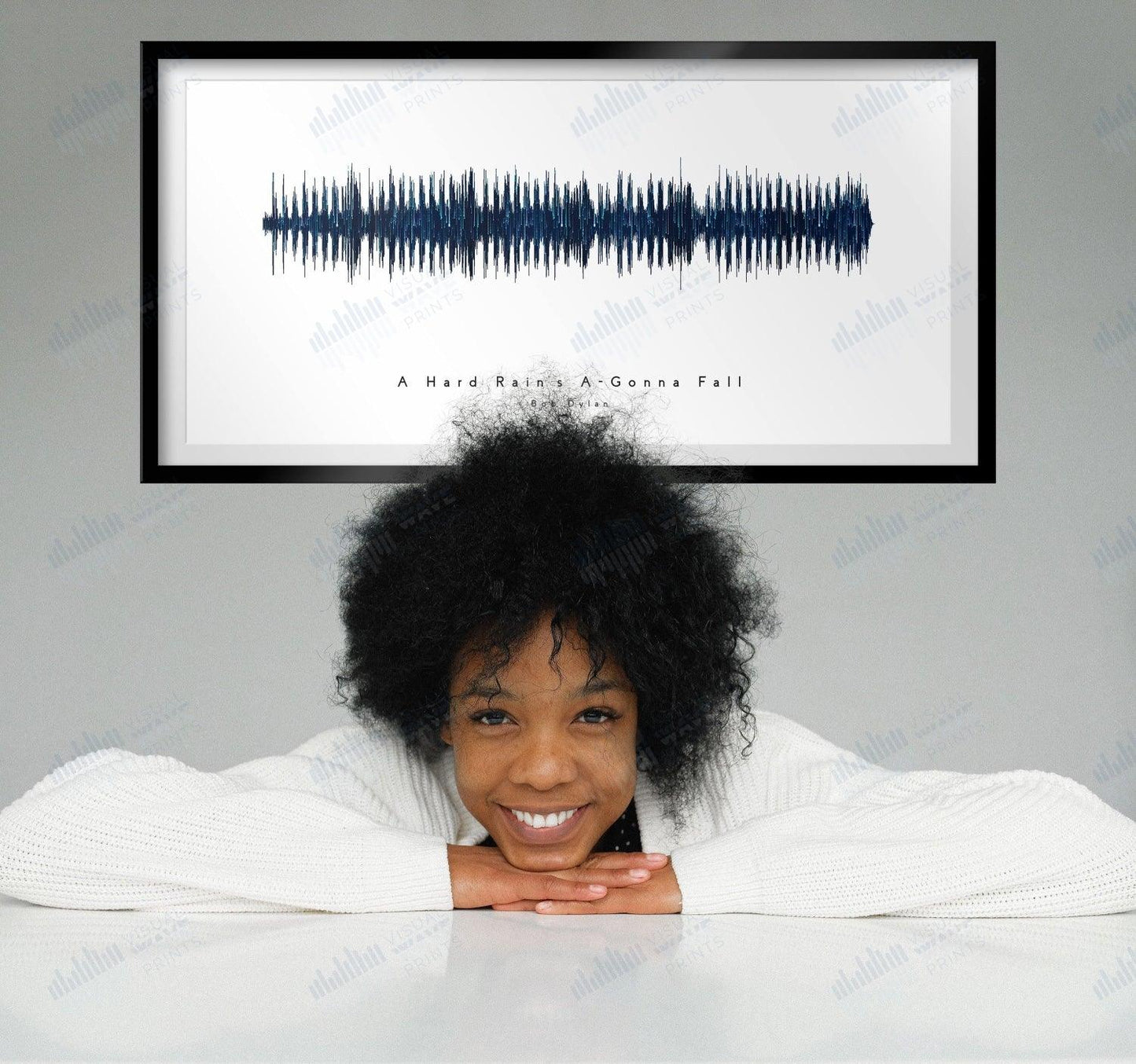 A Hard Rain's A-Gonna Fall by Bob Dylan - Visual Wave Prints