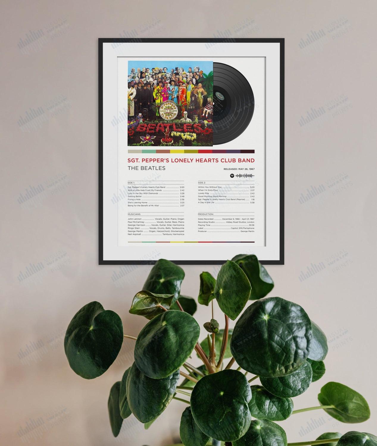 Album Art: Sgt. Pepper's Lonely Hearts Club Band  by The Beatles - Visual Wave Prints