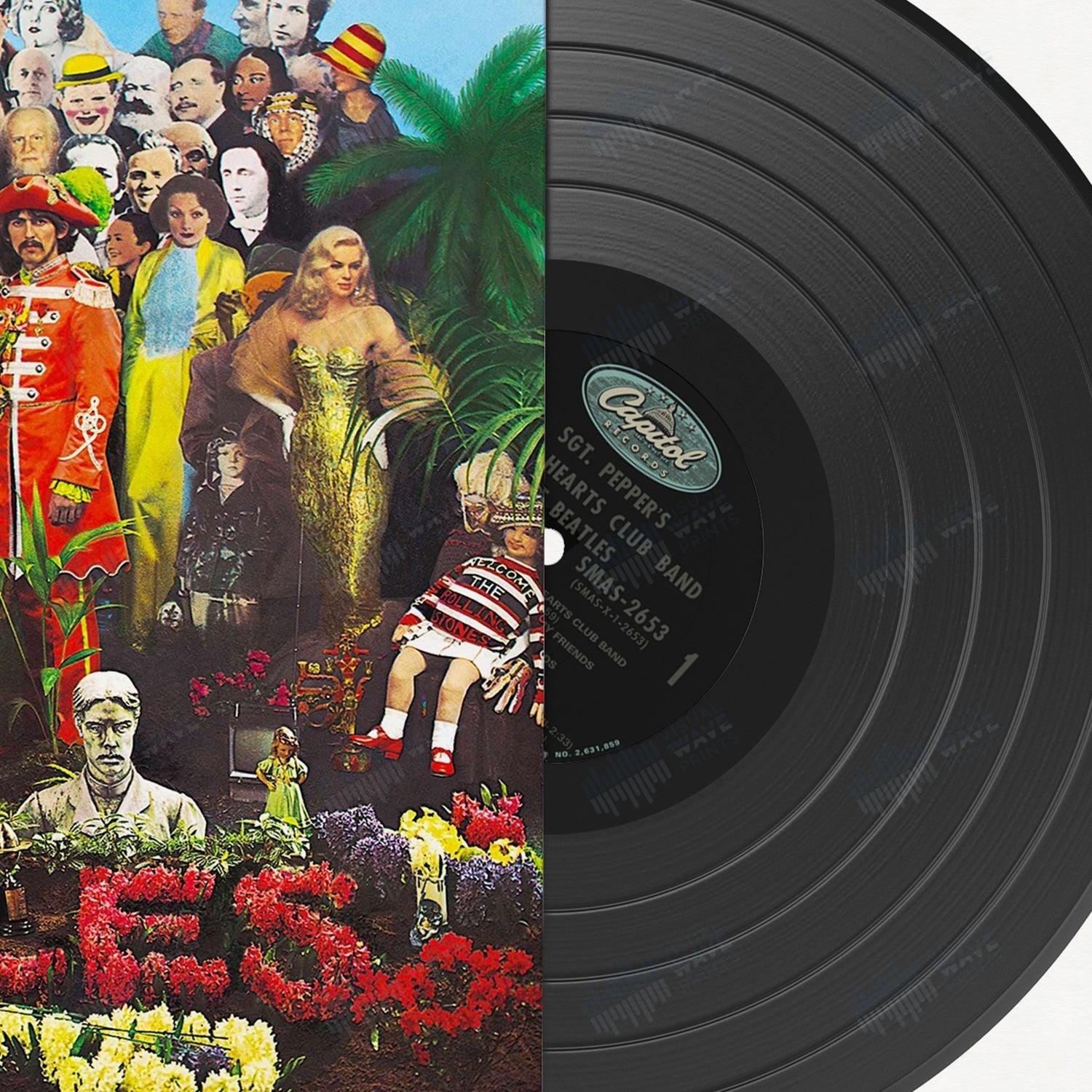 Album Art: Sgt. Pepper's Lonely Hearts Club Band  by The Beatles - Visual Wave Prints