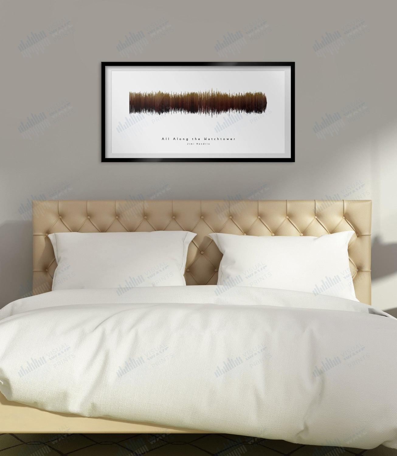 All Along the Watchtower by Jimi Hendrix - Visual Wave Prints