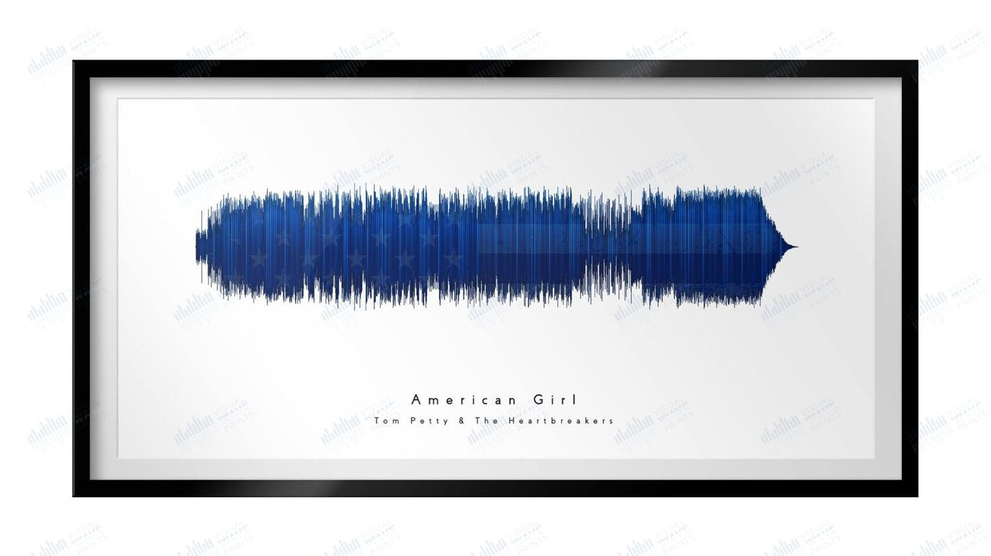 American Girl by Tom Petty and the Heartbreakers - Visual Wave Prints