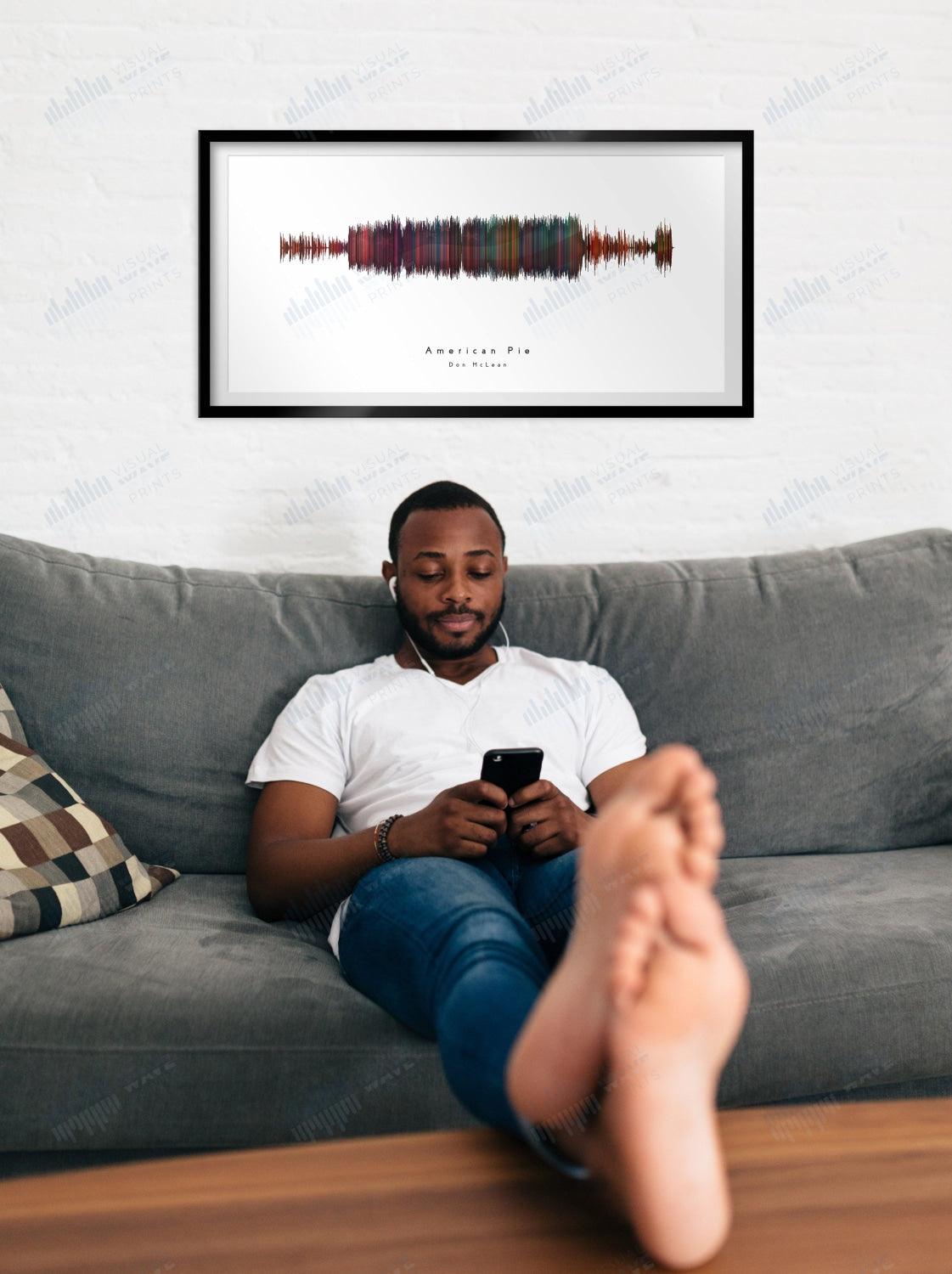 American Pie by Don McLean - Visual Wave Prints