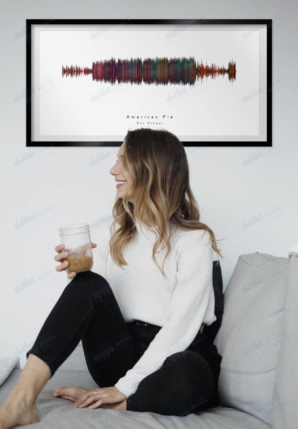 American Pie by Don McLean - Visual Wave Prints