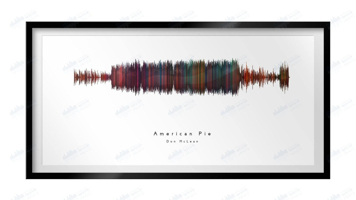 American Pie by Don McLean - Visual Wave Prints