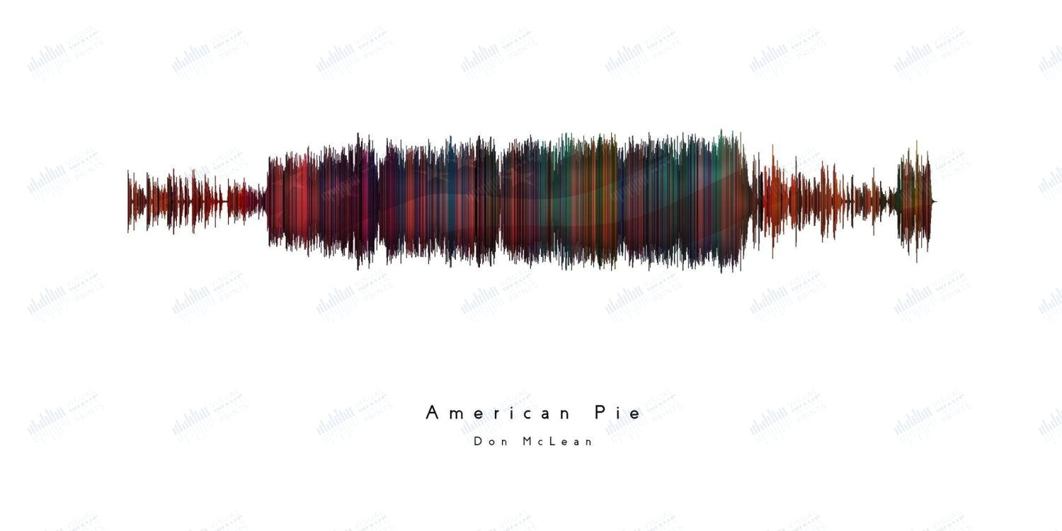 American Pie by Don McLean - Visual Wave Prints
