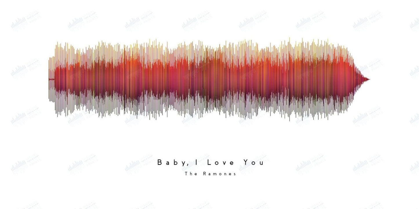 Baby, I Love You by The Ramones - Visual Wave Prints