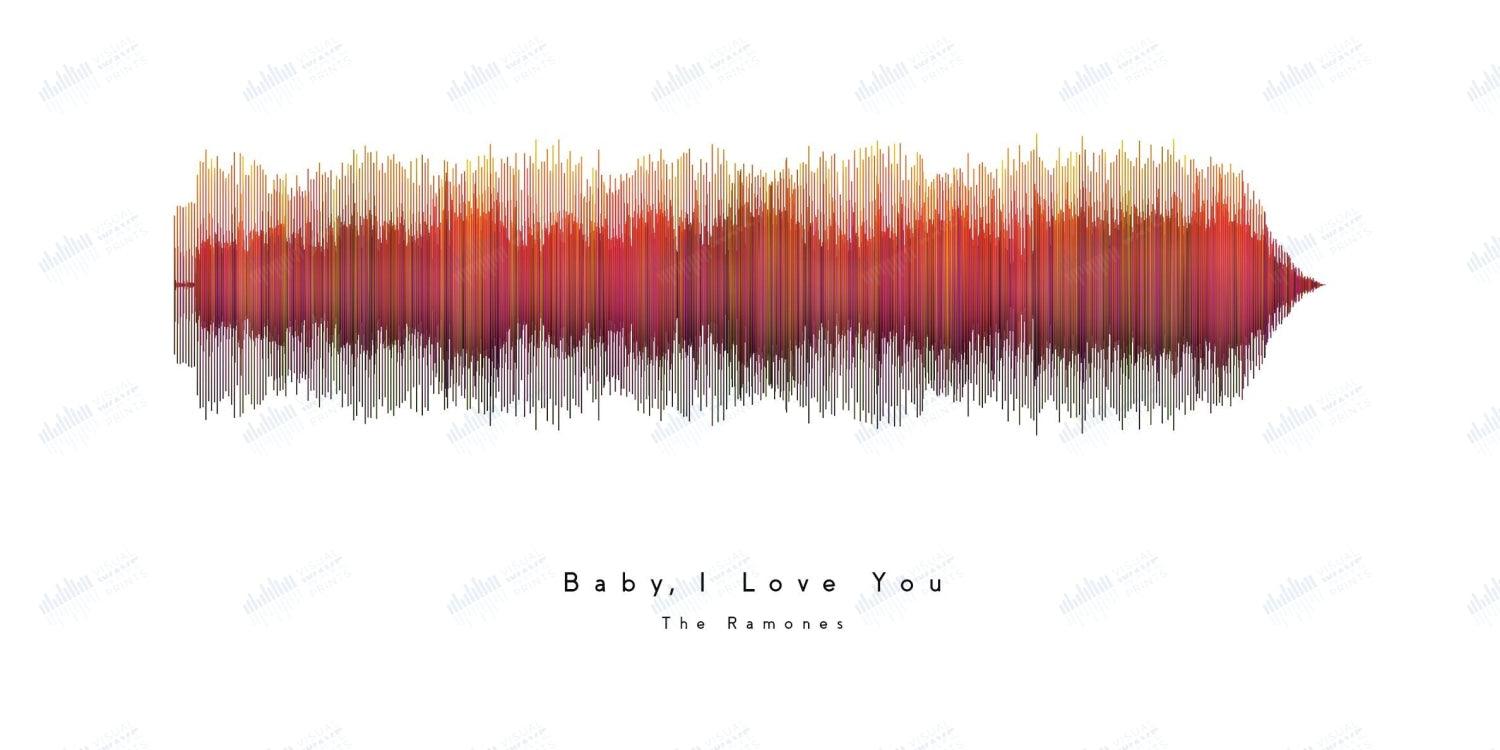Baby, I Love You by The Ramones - Visual Wave Prints