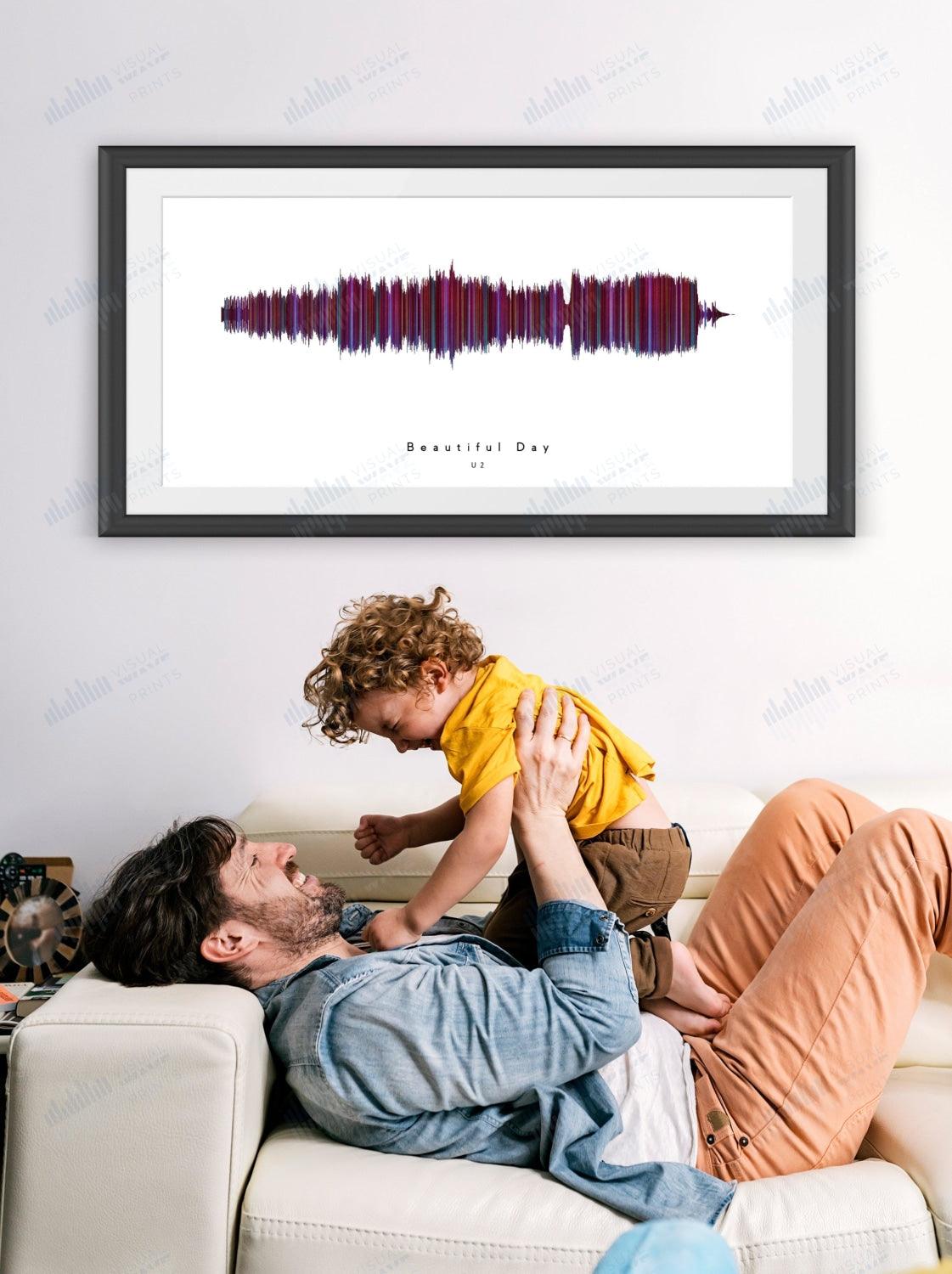 Beautiful Day by U2 - Visual Wave Prints