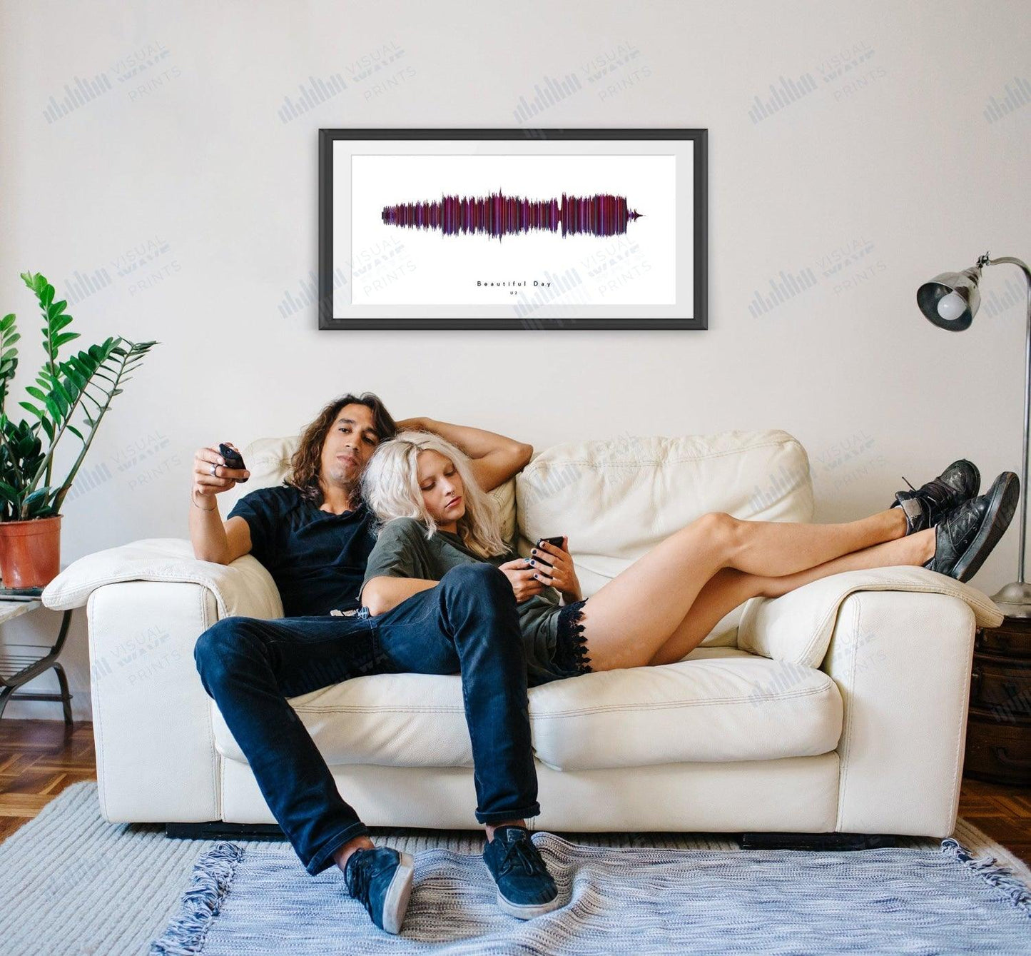 Beautiful Day by U2 - Visual Wave Prints
