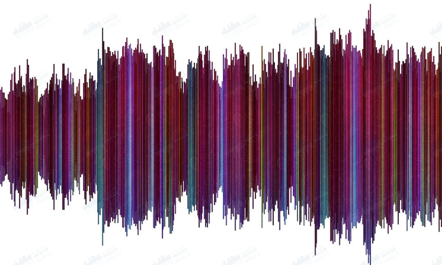 Beautiful Day by U2 - Visual Wave Prints