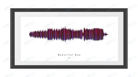 Beautiful Day by U2 - Visual Wave Prints