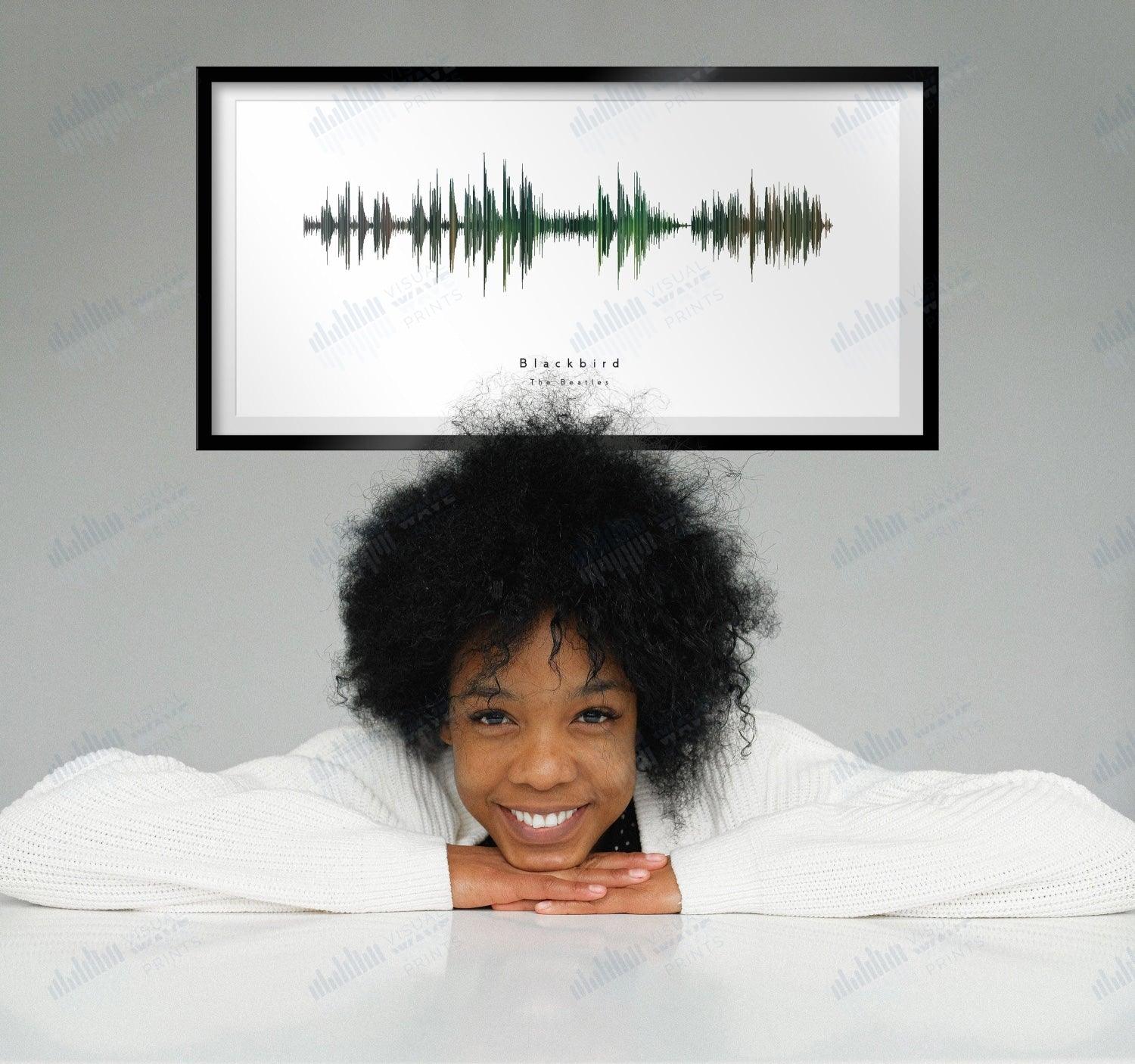 Blackbird by The Beatles - Visual Wave Prints