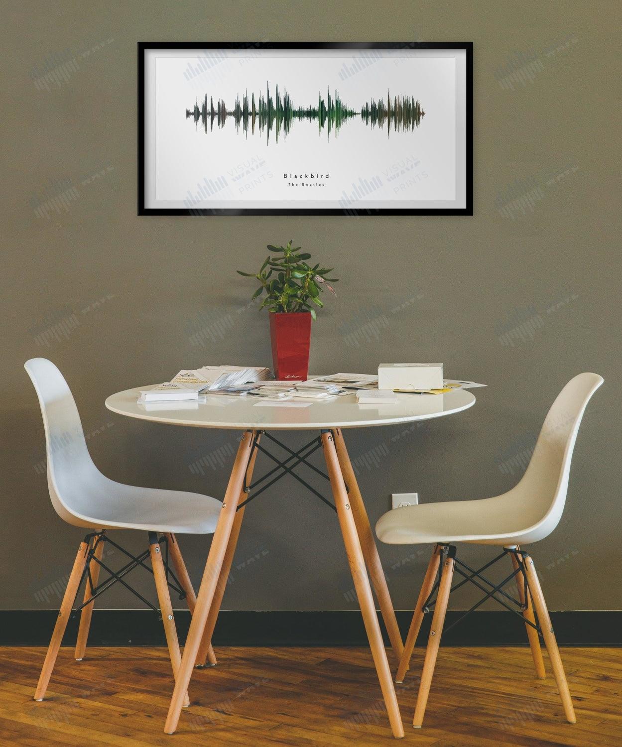 Blackbird by The Beatles - Visual Wave Prints
