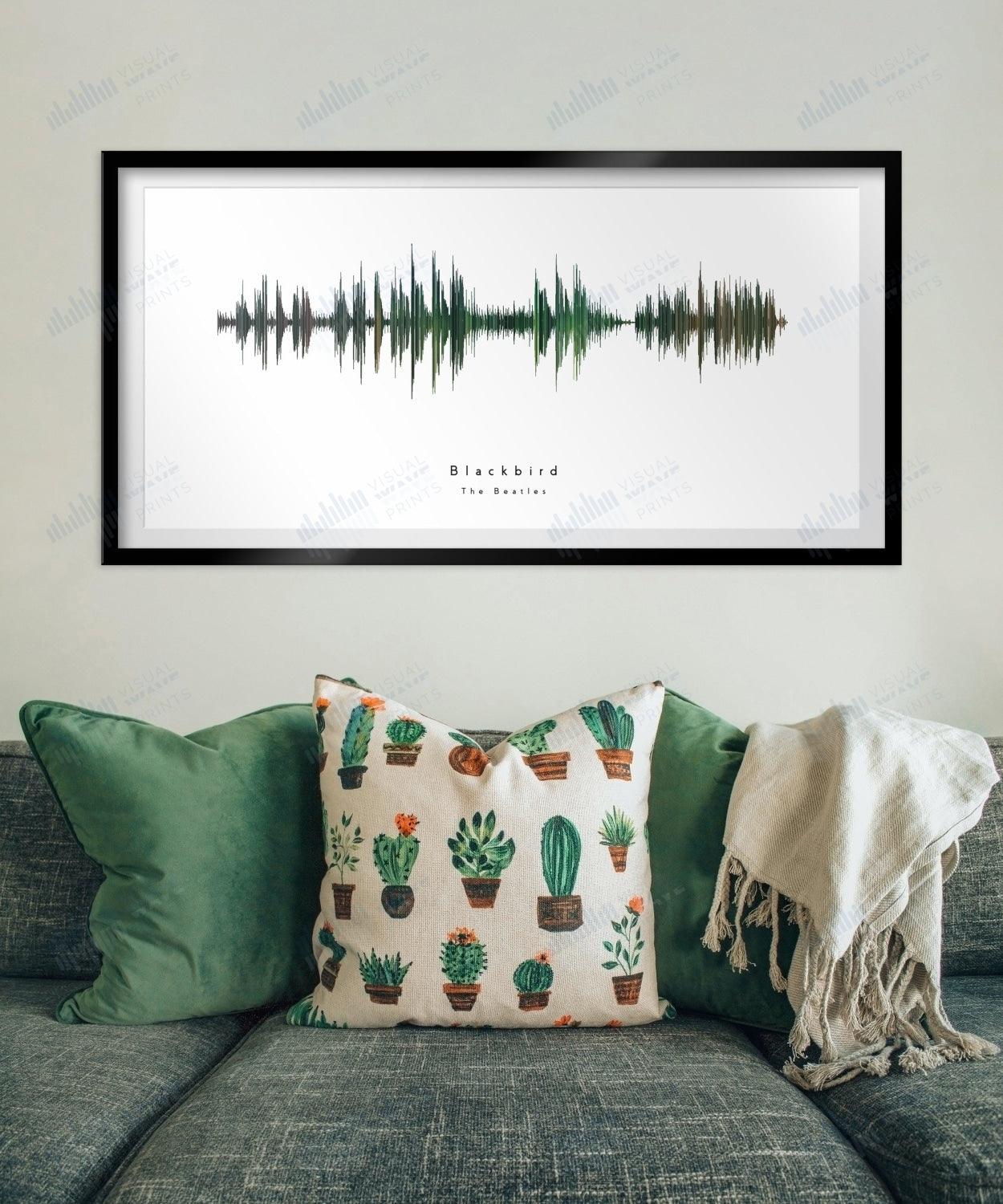 Blackbird by The Beatles - Visual Wave Prints