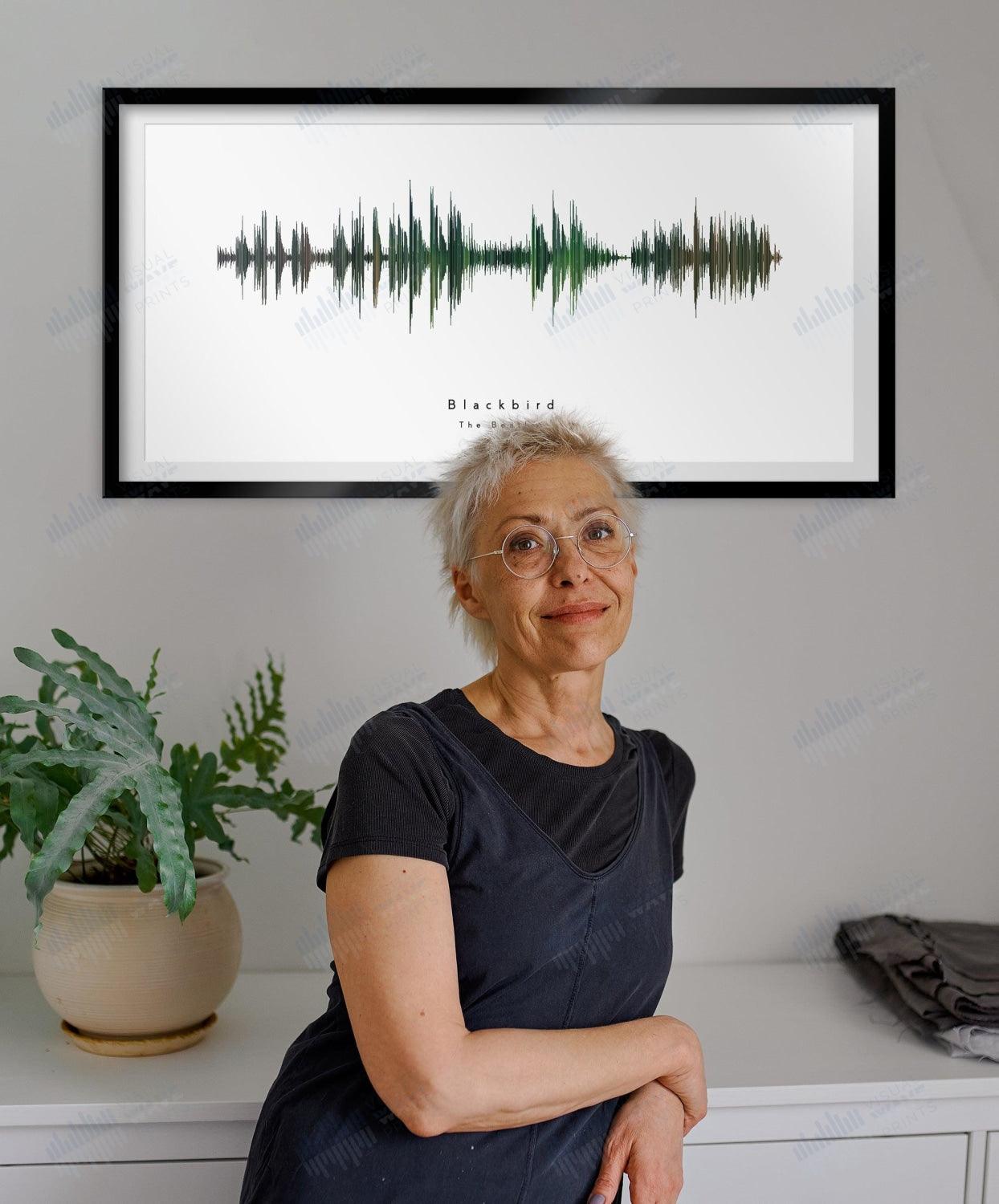 Blackbird by The Beatles - Visual Wave Prints