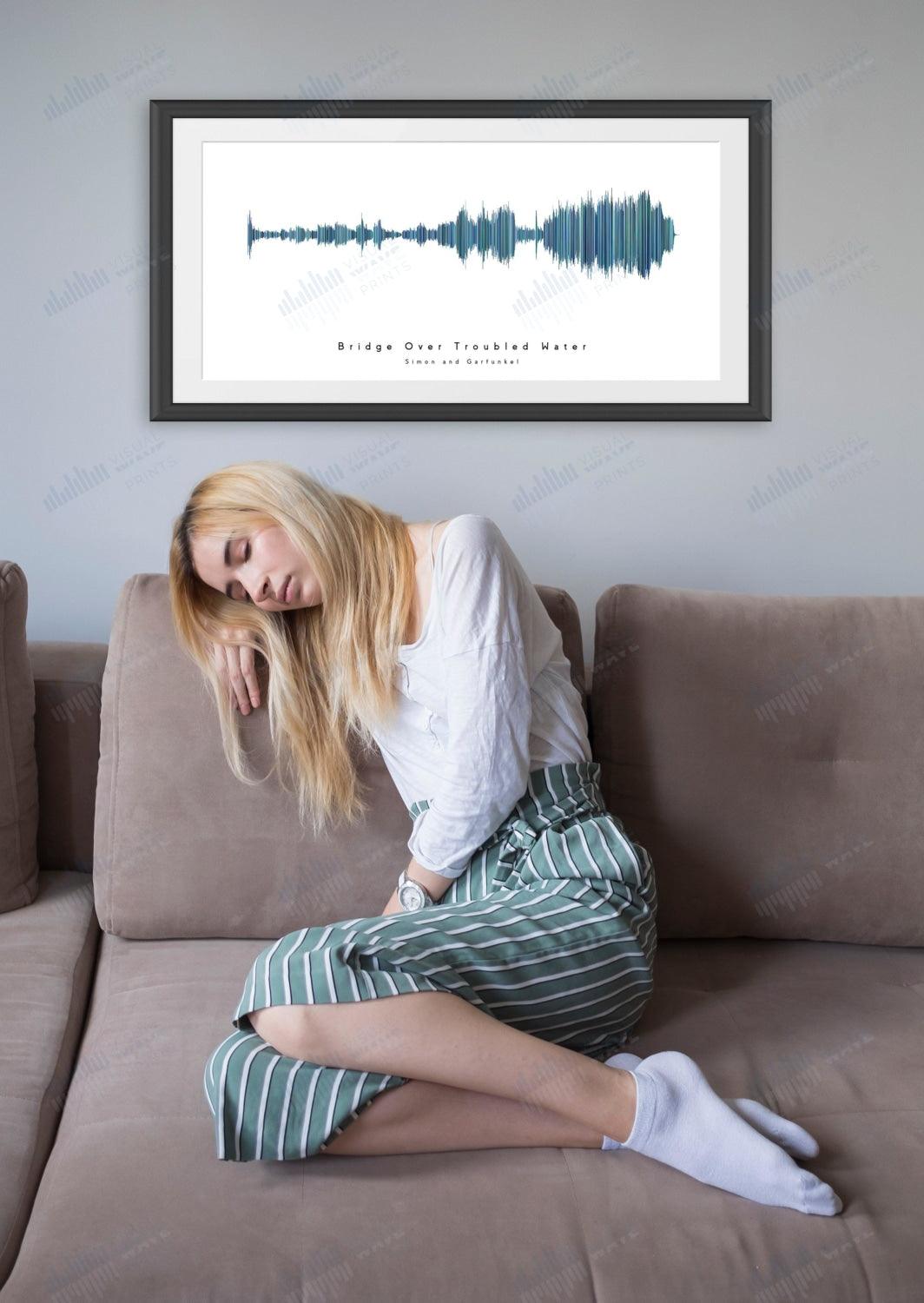 Bridge Over Troubled Water by Simon and Garfunkel - Visual Wave Prints