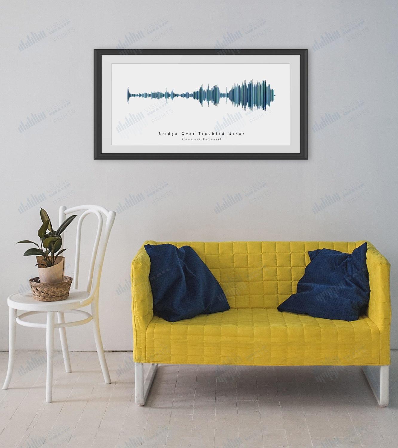 Bridge Over Troubled Water by Simon and Garfunkel - Visual Wave Prints