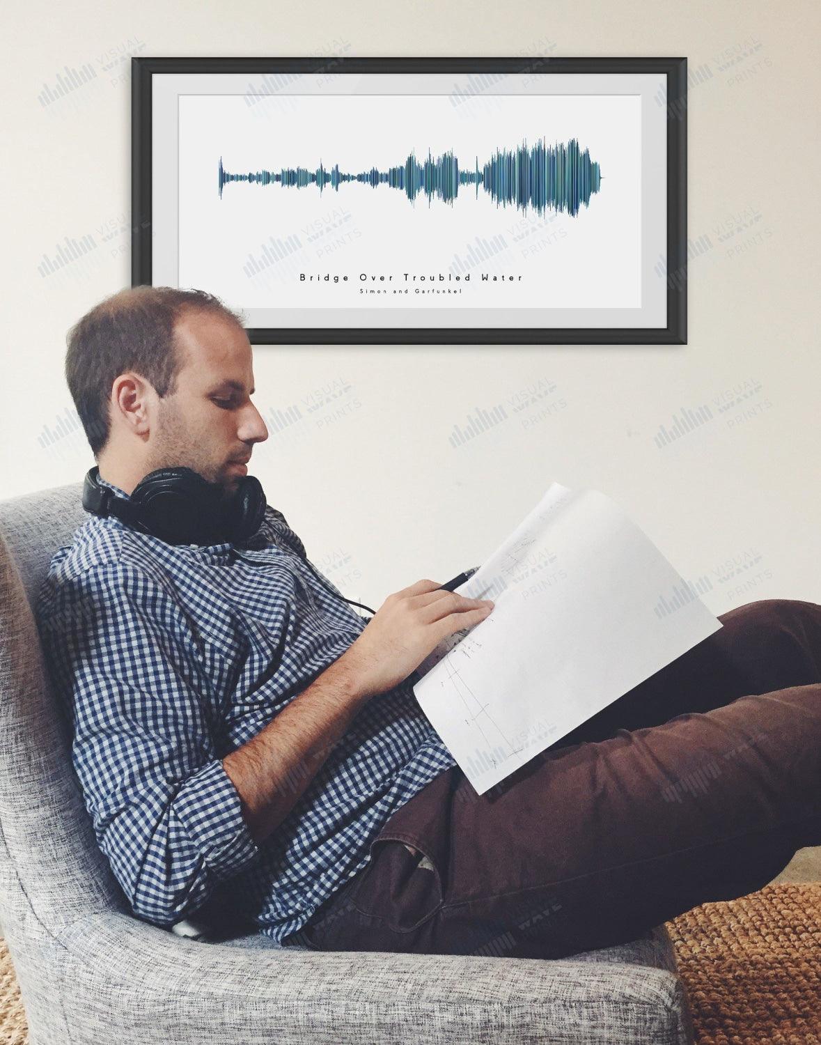 Bridge Over Troubled Water by Simon and Garfunkel - Visual Wave Prints