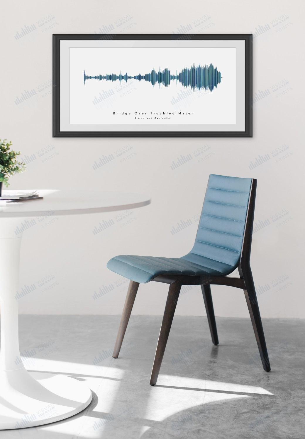Bridge Over Troubled Water by Simon and Garfunkel - Visual Wave Prints