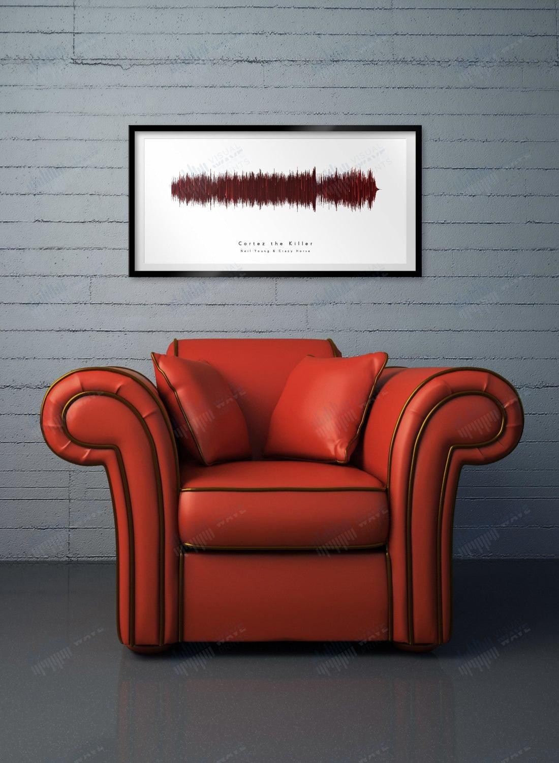 Cortez the Killer by Neil Young - Visual Wave Prints