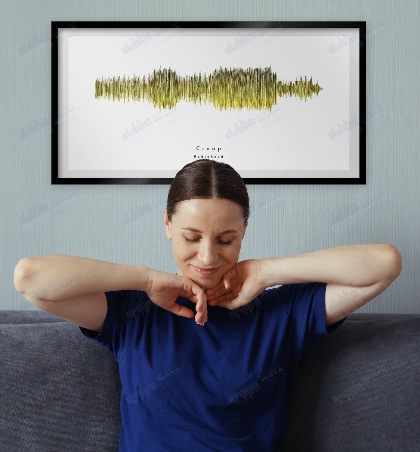 Creep by Radiohead - Visual Wave Prints