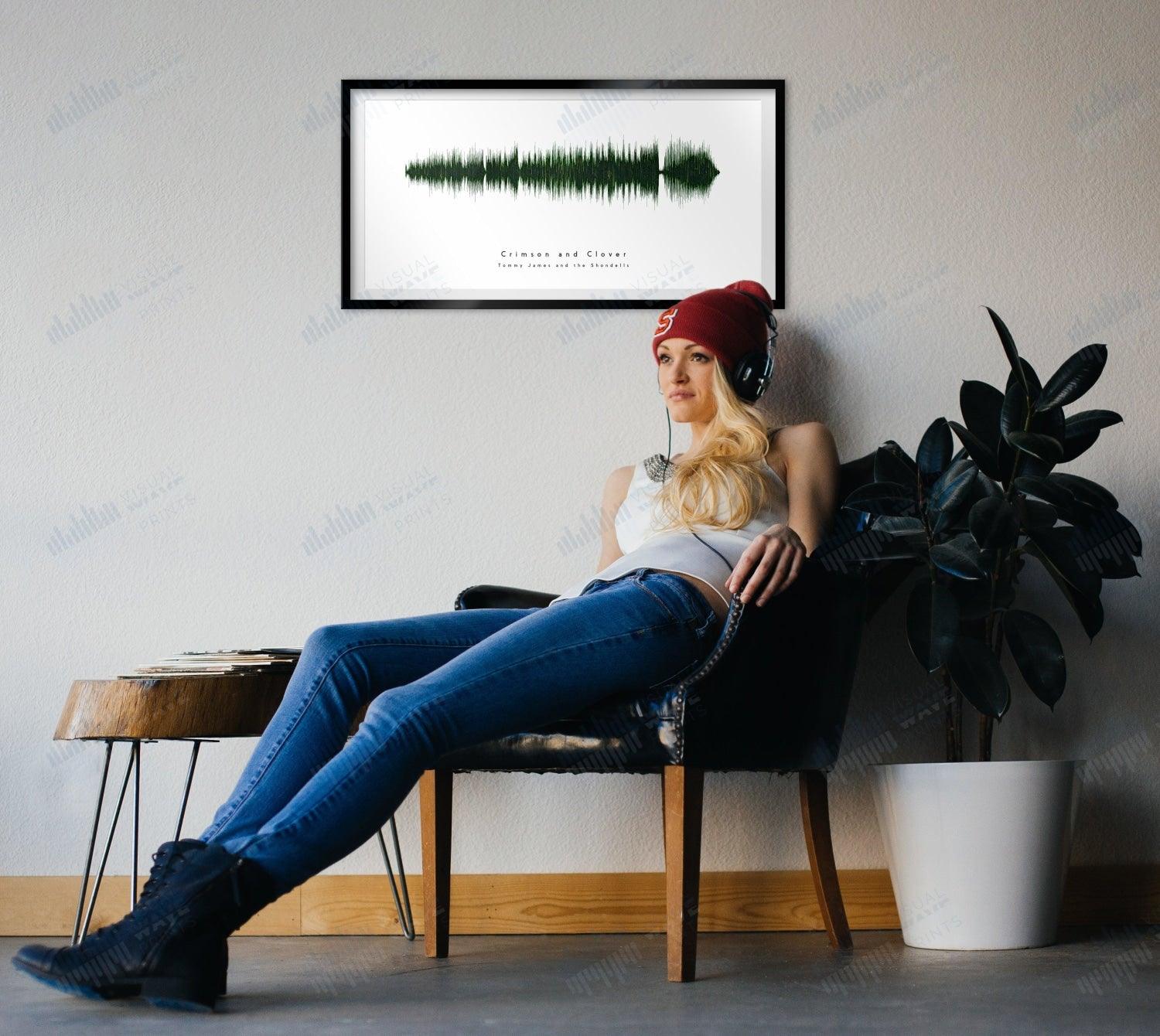 Crimson and Clover by Tommy James and the Shondells - Visual Wave Prints