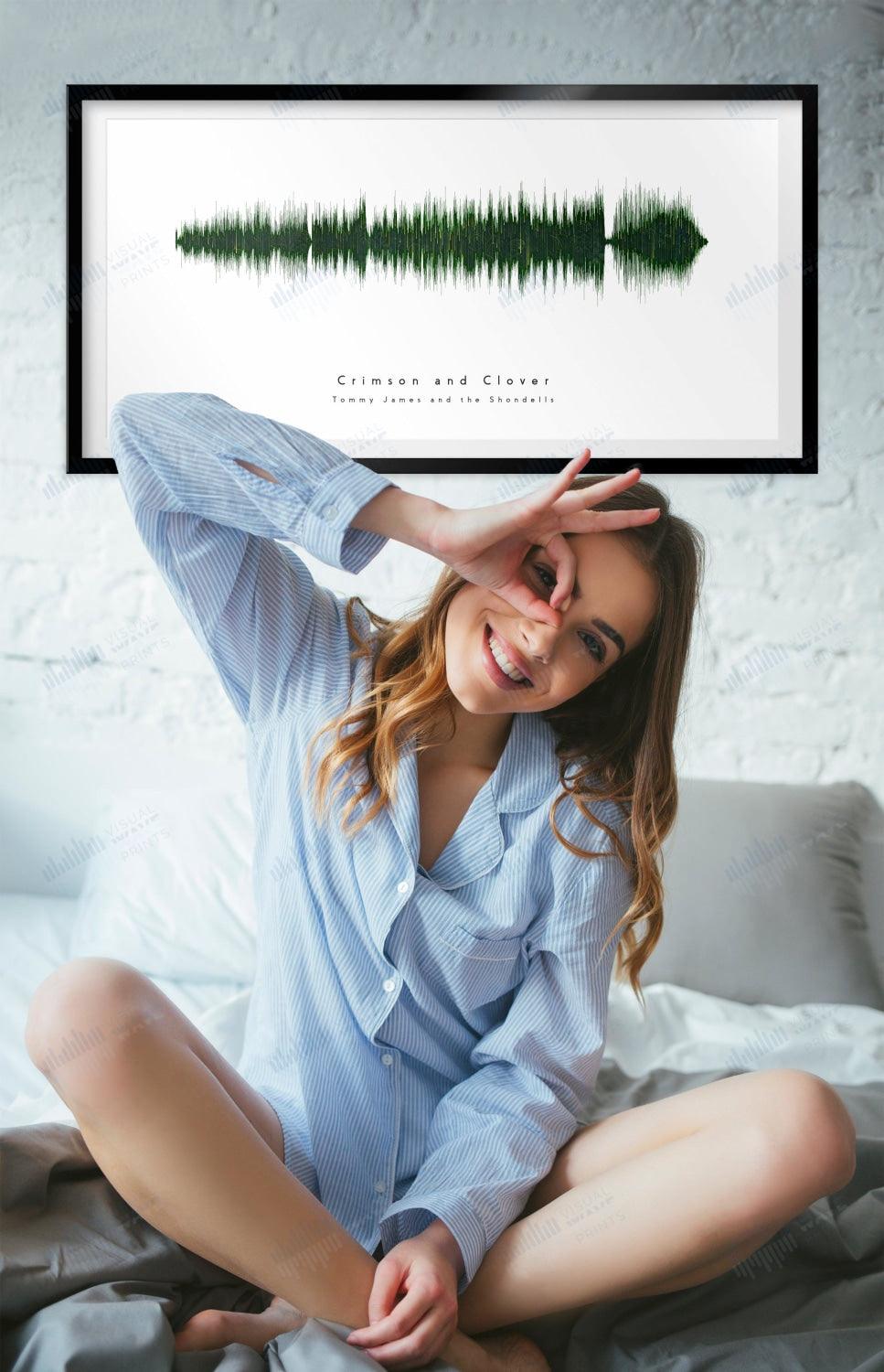 Crimson and Clover by Tommy James and the Shondells - Visual Wave Prints