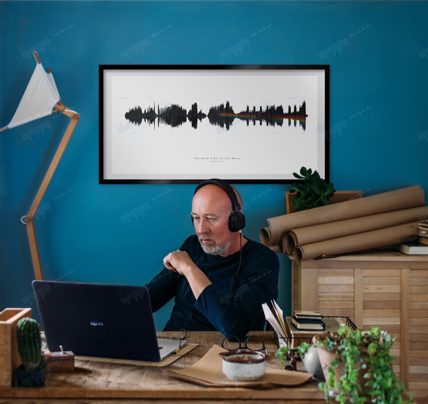 Dark Side of the Moon Complete Album by Pink Floyd - Visual Wave Prints