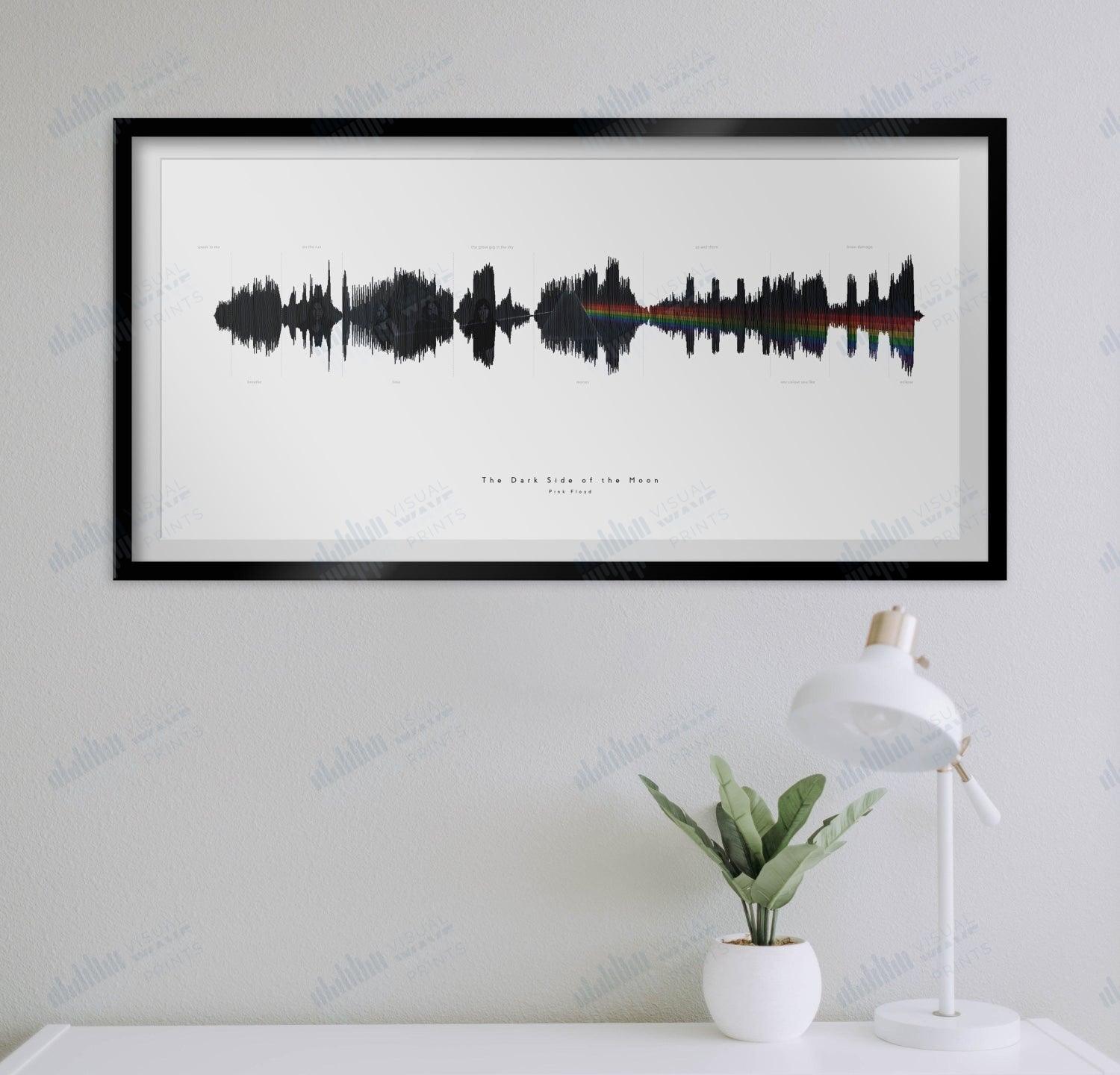 Dark Side of the Moon Complete Album by Pink Floyd - Visual Wave Prints