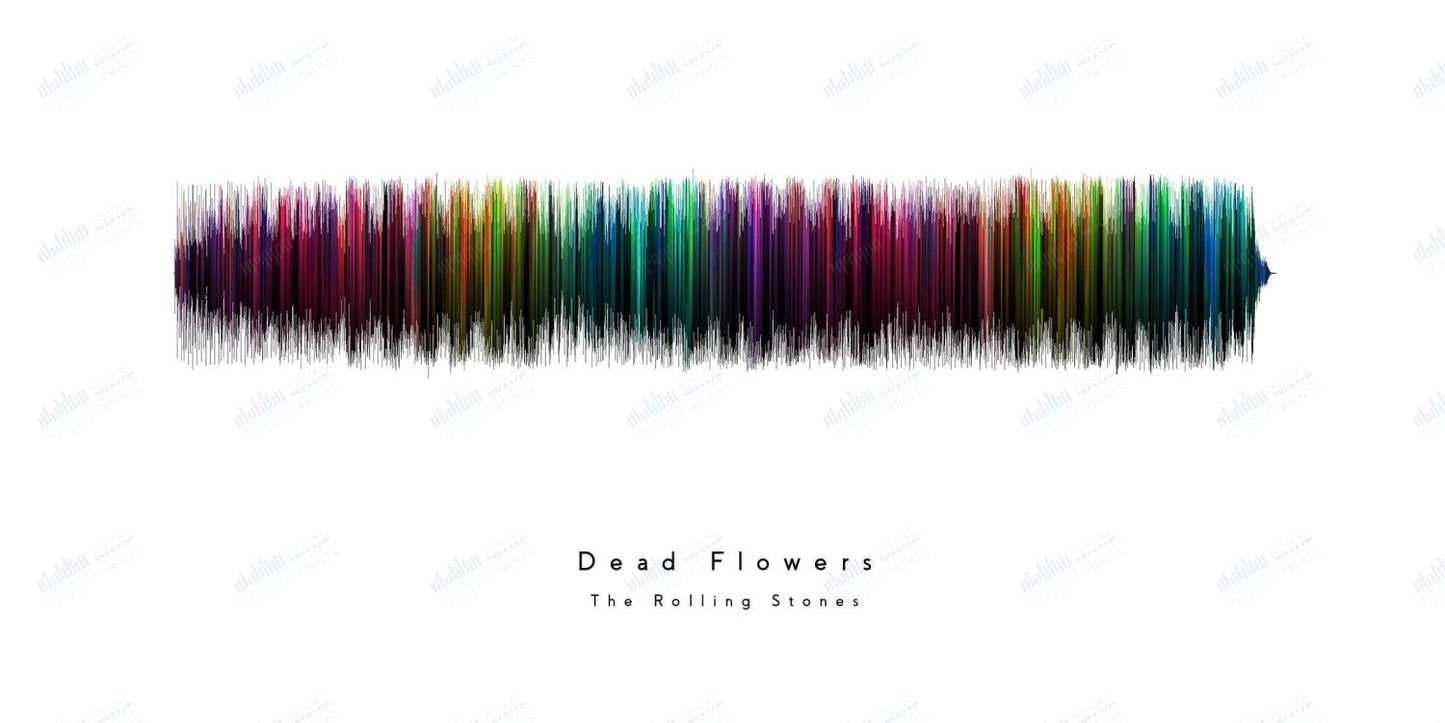 Dead Flowers by The Rolling Stones - Visual Wave Prints