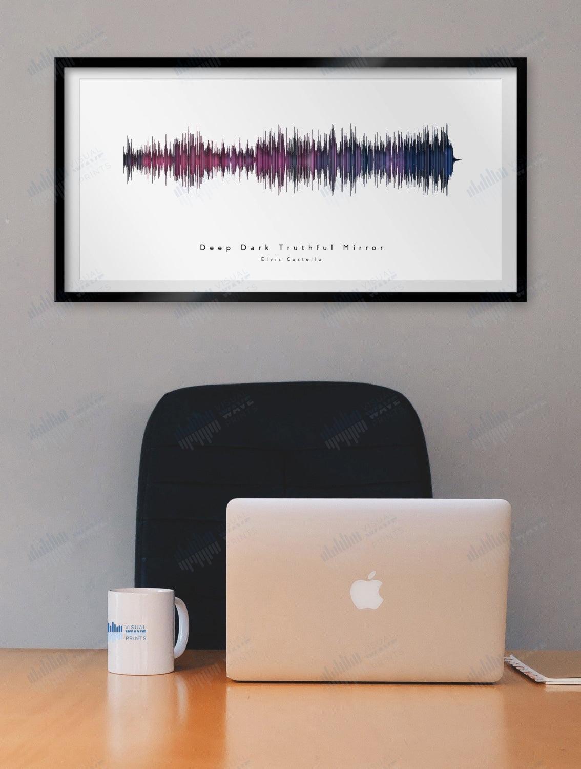 Deep Dark Truthful Mirror by Elvis Costello - Visual Wave Prints
