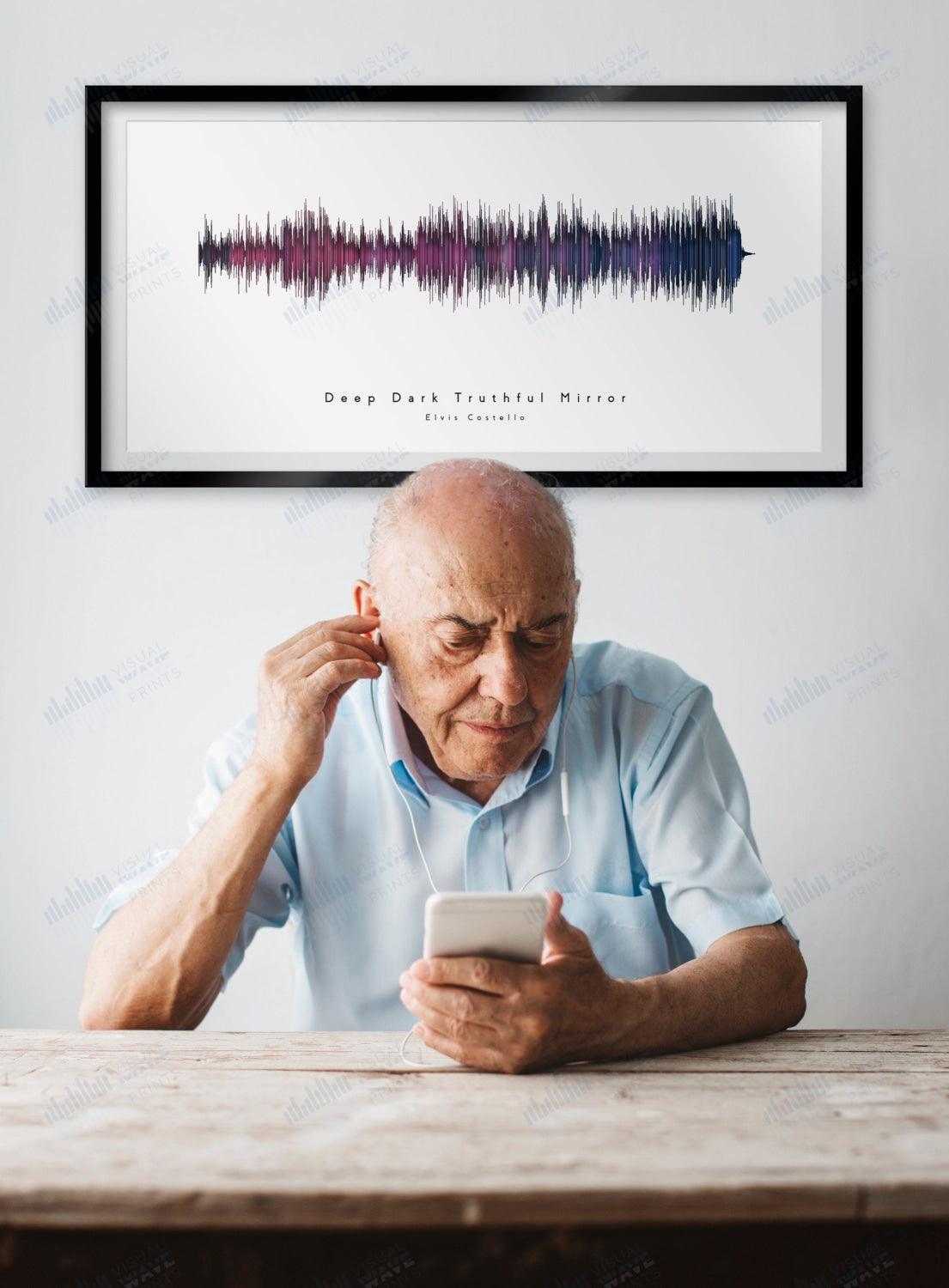 Deep Dark Truthful Mirror by Elvis Costello - Visual Wave Prints