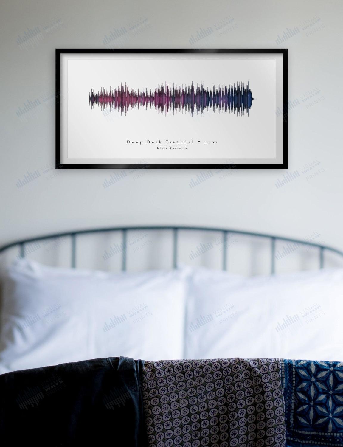 Deep Dark Truthful Mirror by Elvis Costello - Visual Wave Prints