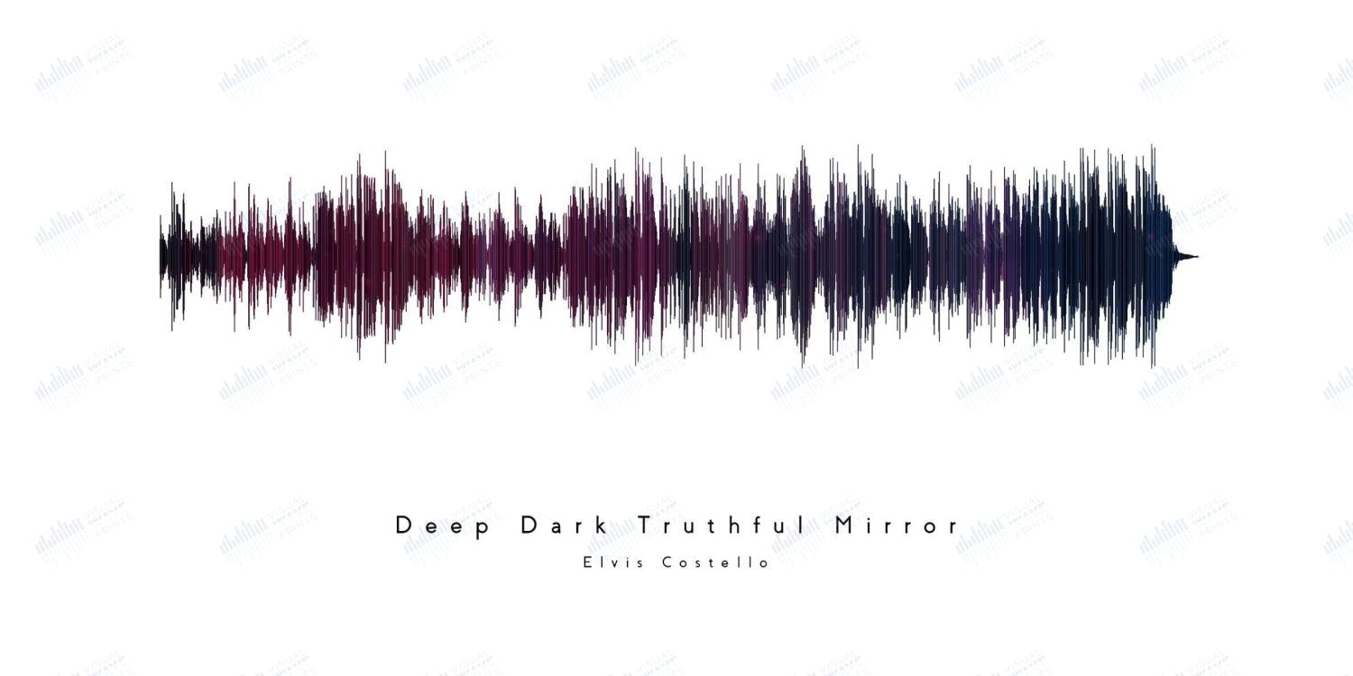 Deep Dark Truthful Mirror by Elvis Costello - Visual Wave Prints