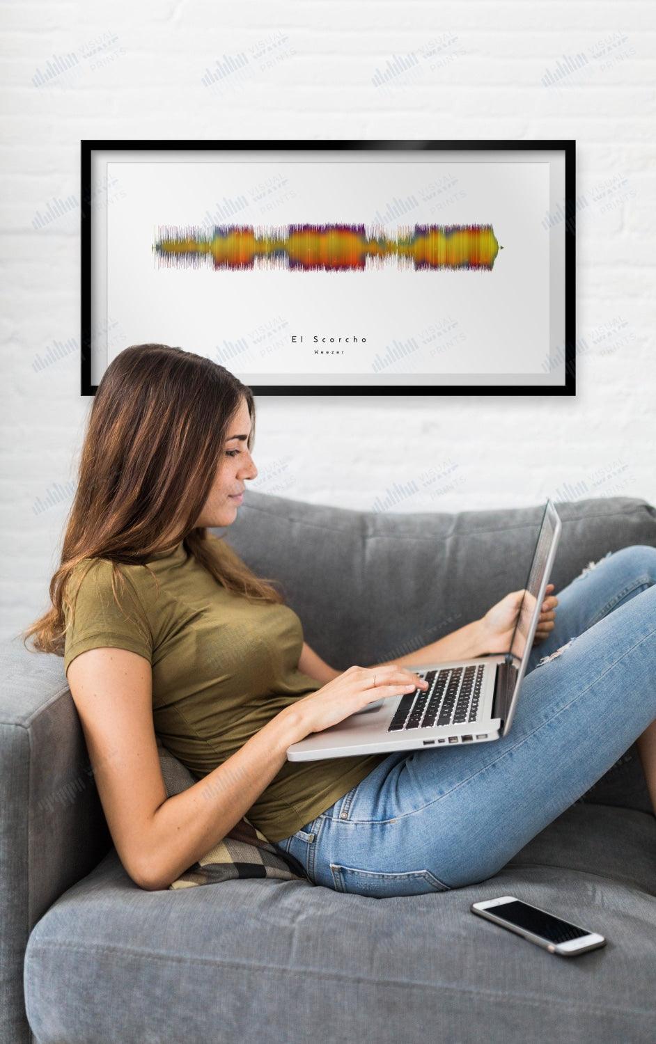 El Scorcho by Weezer - Visual Wave Prints