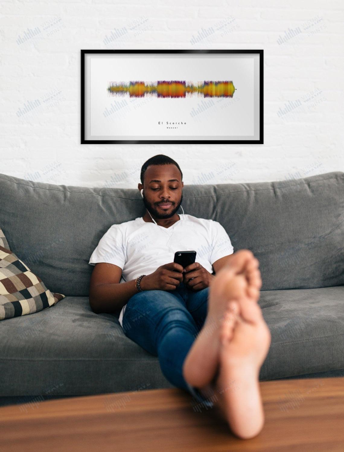 El Scorcho by Weezer - Visual Wave Prints
