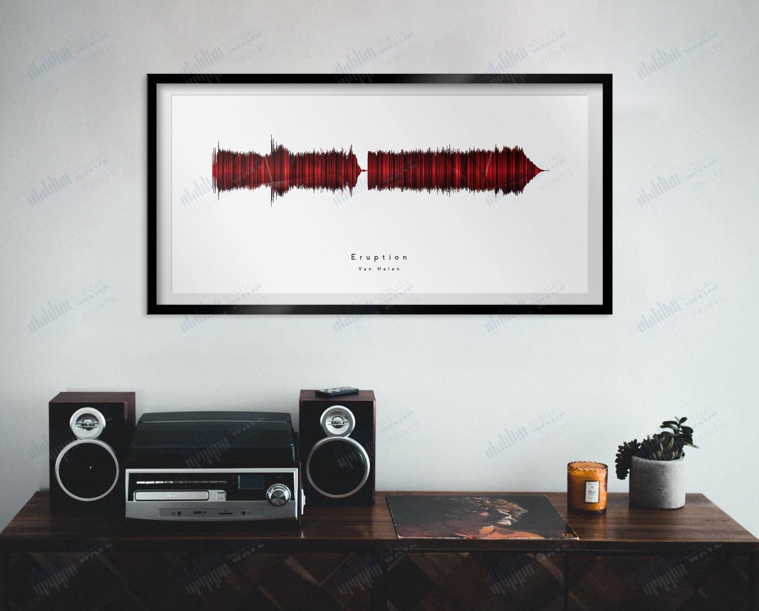 Eruption by Van Halen - Visual Wave Prints