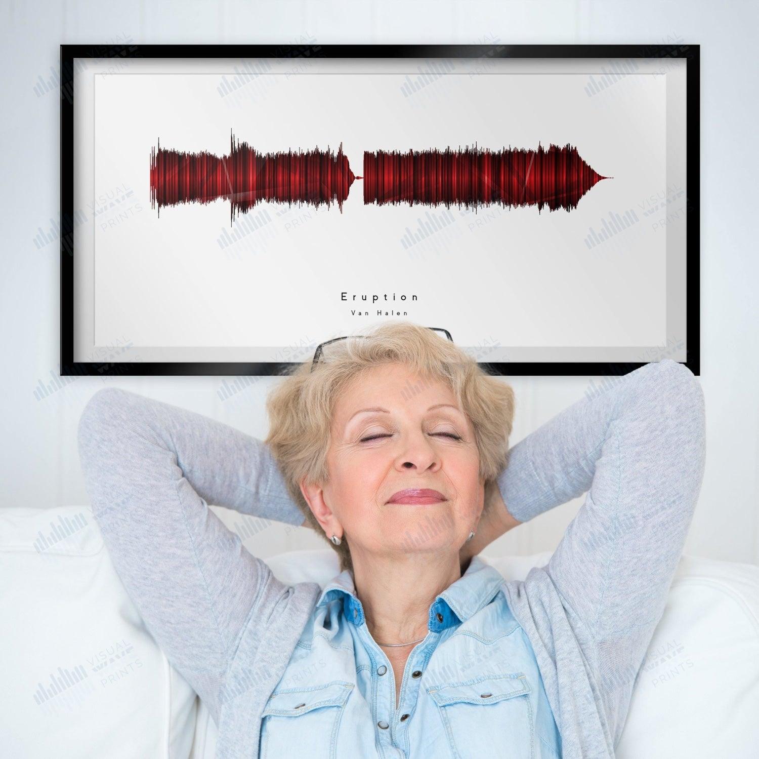 Eruption by Van Halen - Visual Wave Prints