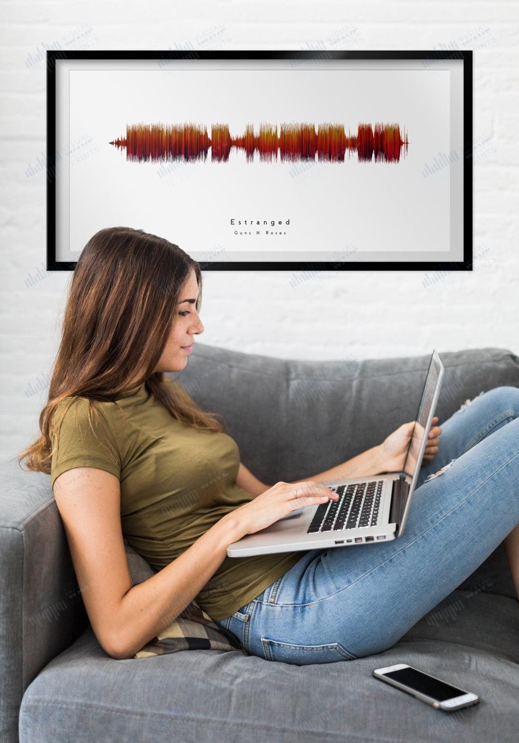 Estranged by Guns N' Roses - Visual Wave Prints