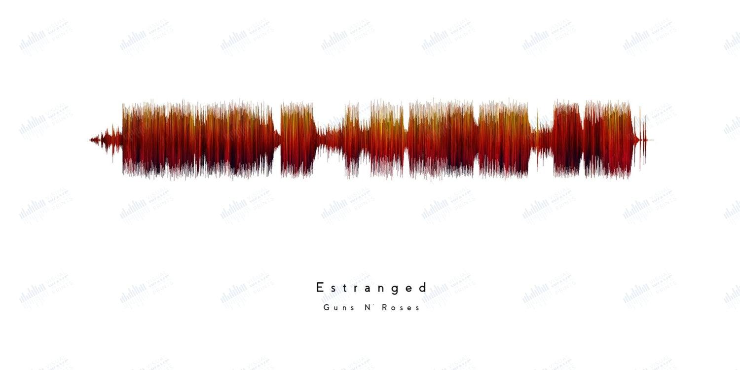 Estranged by Guns N' Roses - Visual Wave Prints