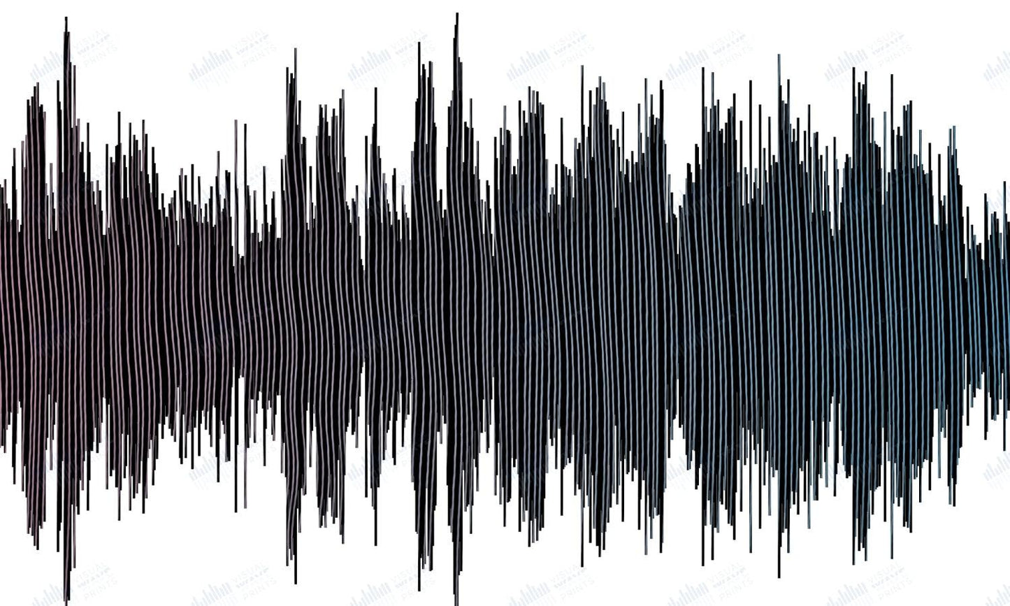 Everlong by Foo Fighters - Visual Wave Prints